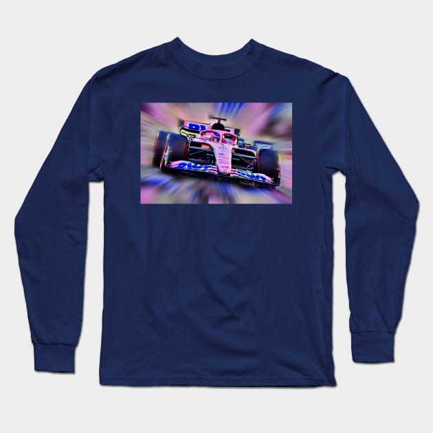 Fernando Alonso Season 2022 Long Sleeve T-Shirt by DeVerviers